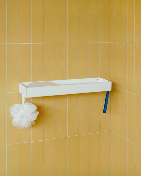 Prateleira alumínio Ottelia 35 com pendurador