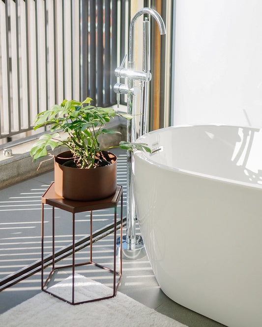 Suporte para plantas Garça 40 - Tampo metal