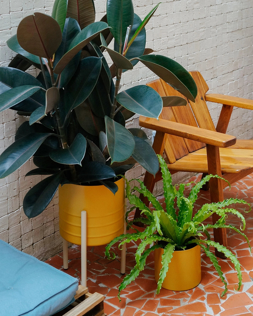 Cachepô alumínio friso 25