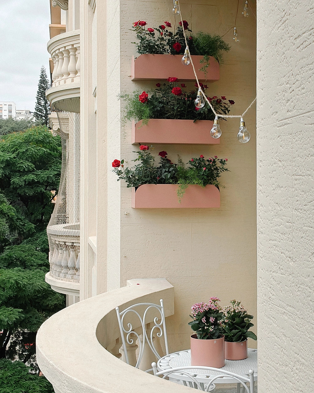 Conjunto de Jardineiras Pendurável Curió 18 (3 unid) - Sob Encomenda