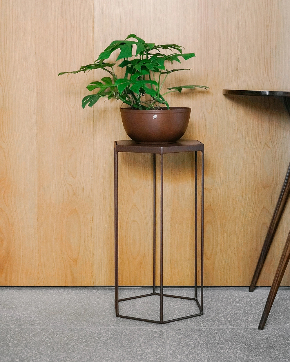 Suporte para plantas Garça 60 - Tampo Metal