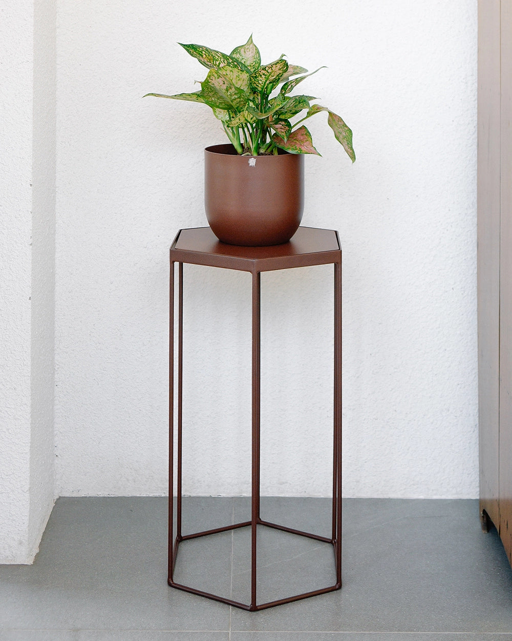 Suporte para plantas Garça 60 - Tampo Metal